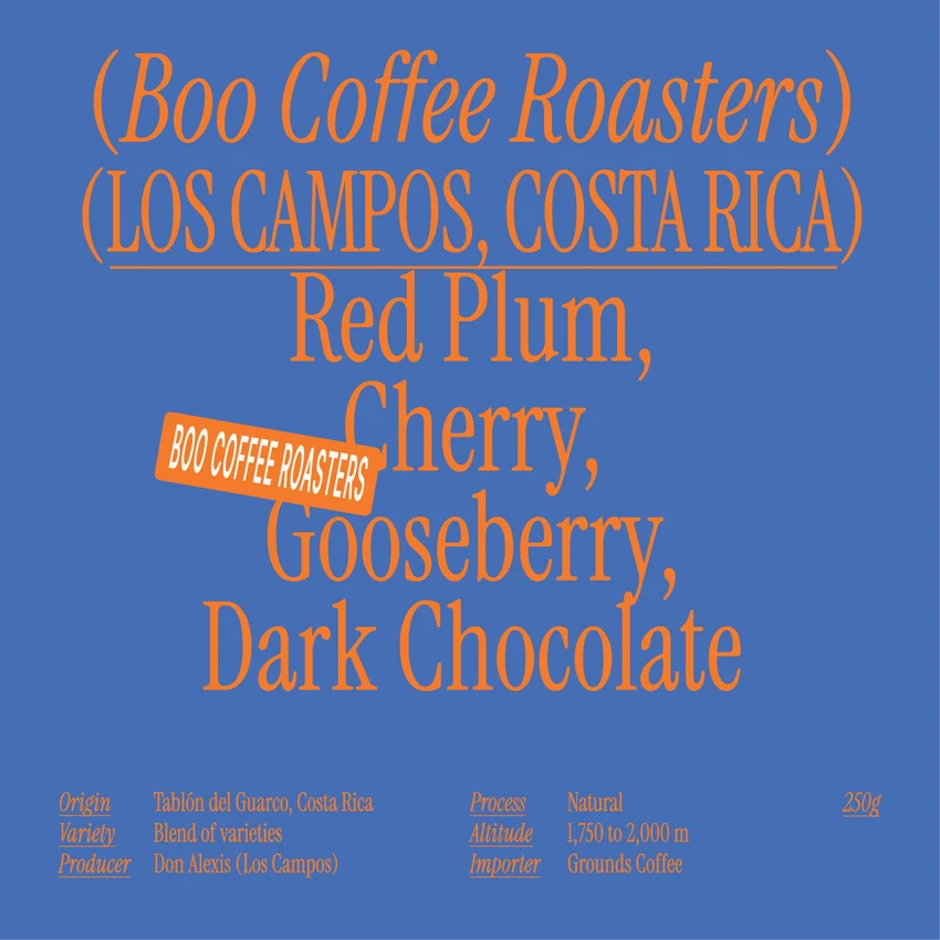 Café Boo Costa Rica Los Campos